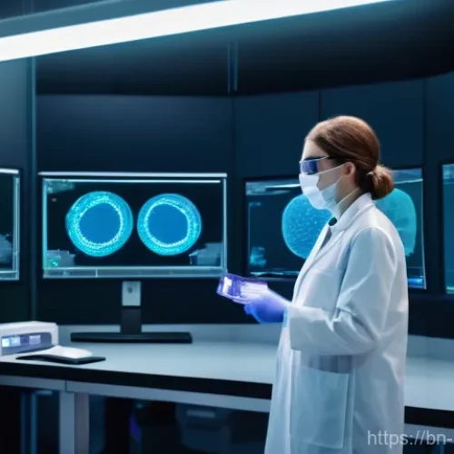 Home 22 생물학자 연구 실험 기법 - **Prompt 1: CRISPR Gene Editing – A Glimpse into the Future of Healing**
A highly detailed, cine...