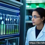 생물학자 연구비 신청서 작성법 - **Prompt 1: The Eureka Moment in a Biologist's Lab**
    A thoughtful young female biologist, wearin...