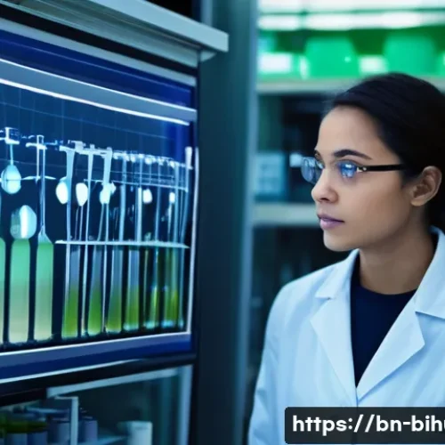 Home 8 생물학자 연구비 신청서 작성법 - **Prompt 1: The Eureka Moment in a Biologist's Lab**
A thoughtful young female biologist, wearin...